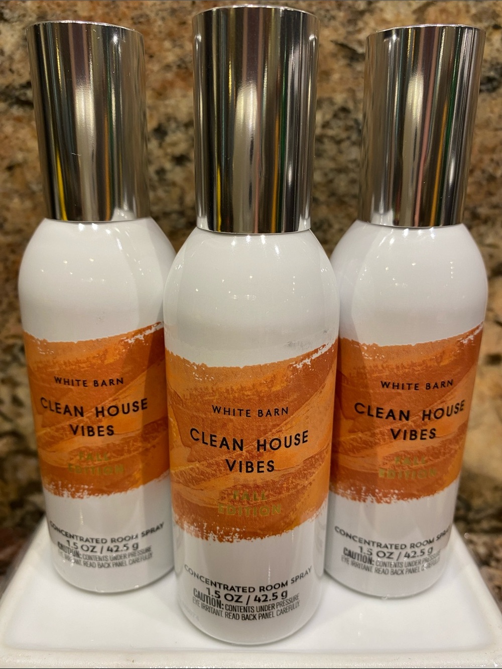 3) - “CLEAN HOUSE VIBES - FALL EDITION” Concentrated Room Sprays 1.5 oz B&BW NWT